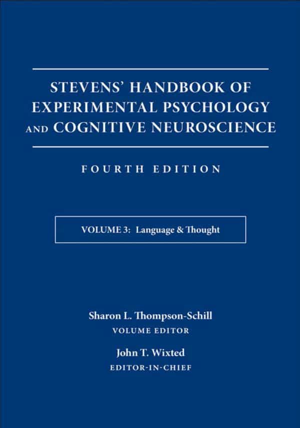 Volume 3 Handbook of Experimental Psychology and Cognitive Neuroscience 4e pdf