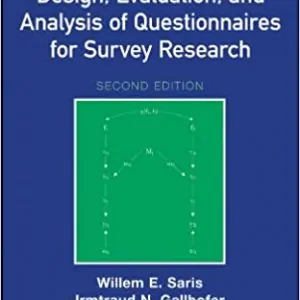 Design, Evaluation, and Analysis of Questionnaires for Survey Research (2nd Edition) - eBook
