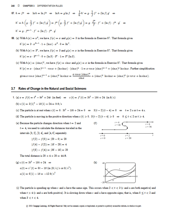Calculus Early Transcendentals (9th Edition) solutions sample