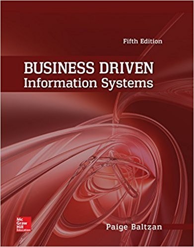 Business Driven Information Systems 5th by Paige Baltzan – PDF ebook