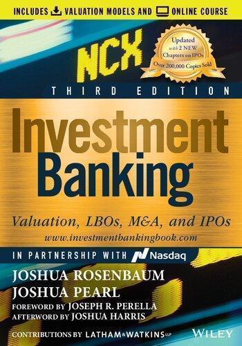 Investment Banking Valuation Lbos M A And Ipos 3Rd Edition – PDF ebook