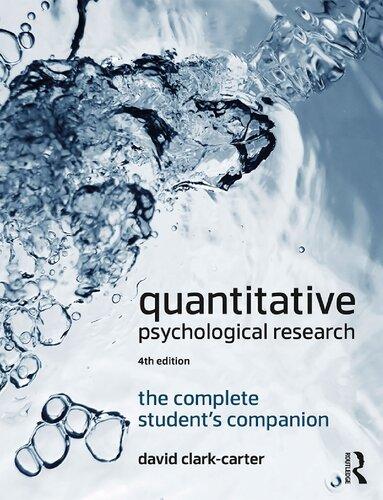 Quantitative Psychological Research The Complete Students Companion 4Th Edition – PDF ebook