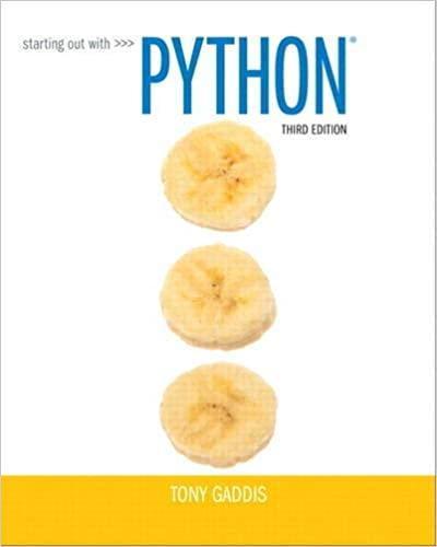 Starting Out with Python 3rd Edition – PDF ebook