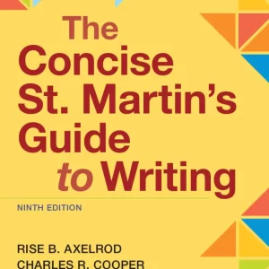 The Concise St. Martin's Guide to Writing 9e
