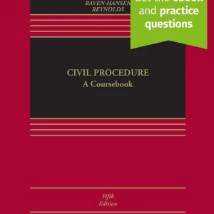 Civil Procedure: A Coursebook [Connected eBook with Study Center] (Aspen Casebook) 5th ed. Edition